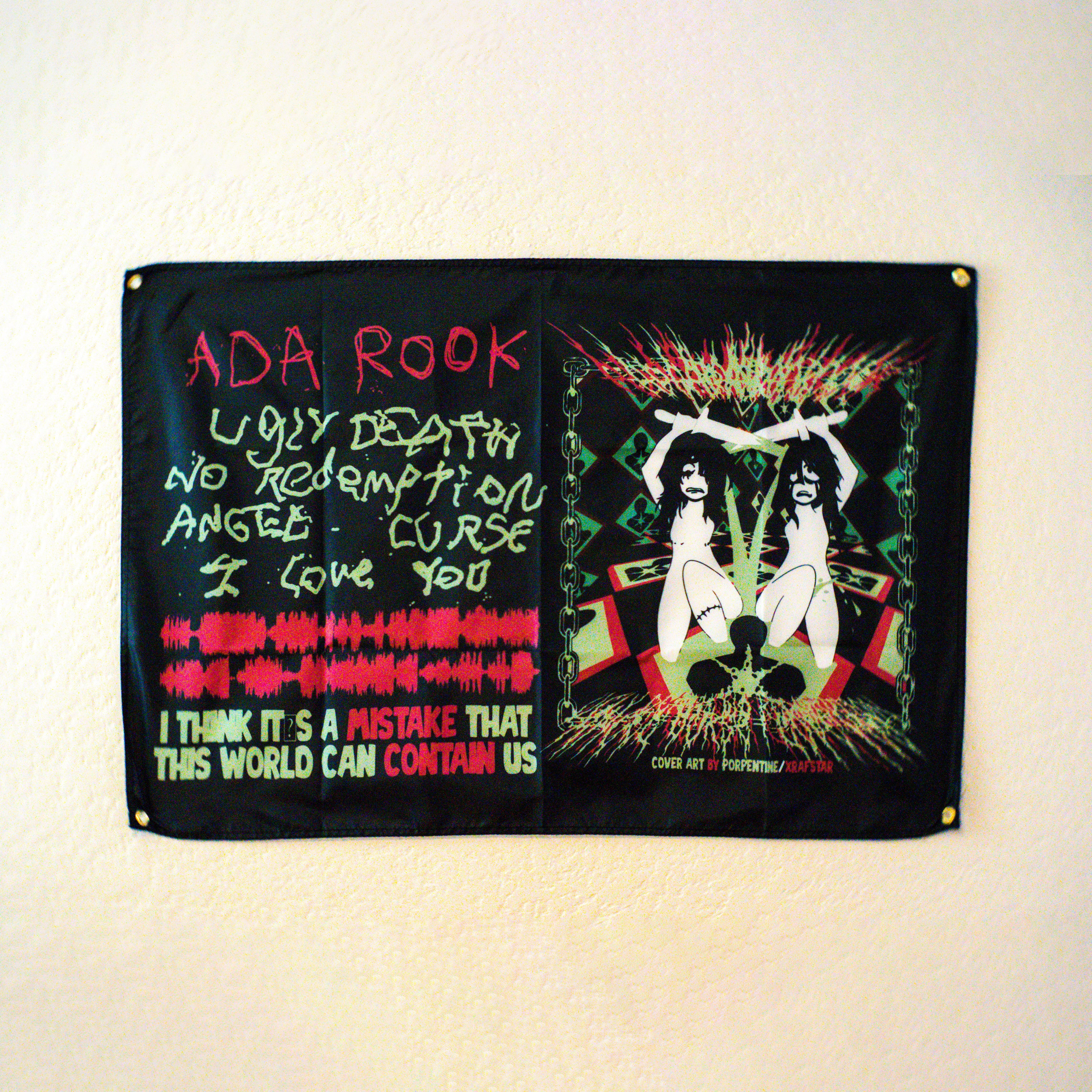 UGLY DEATH WALL FLAG