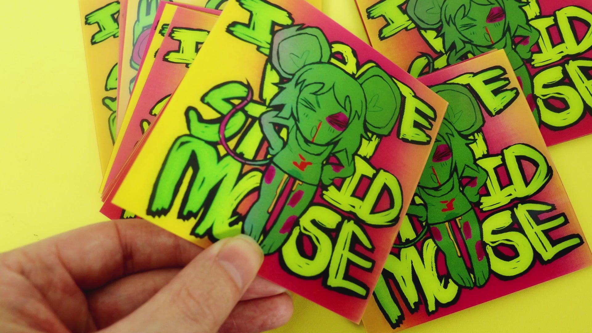 STUPID MOUSE LENTICULAR STICKER