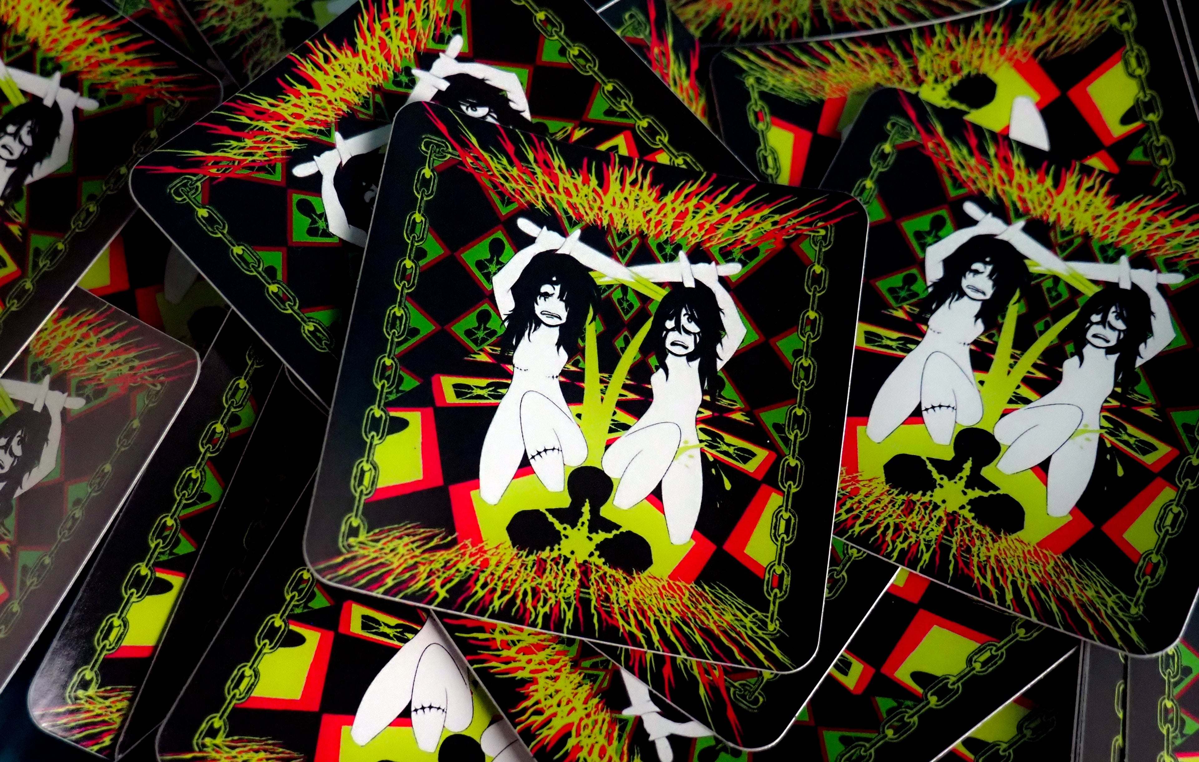 UGLY DEATH COVER ART STICKER