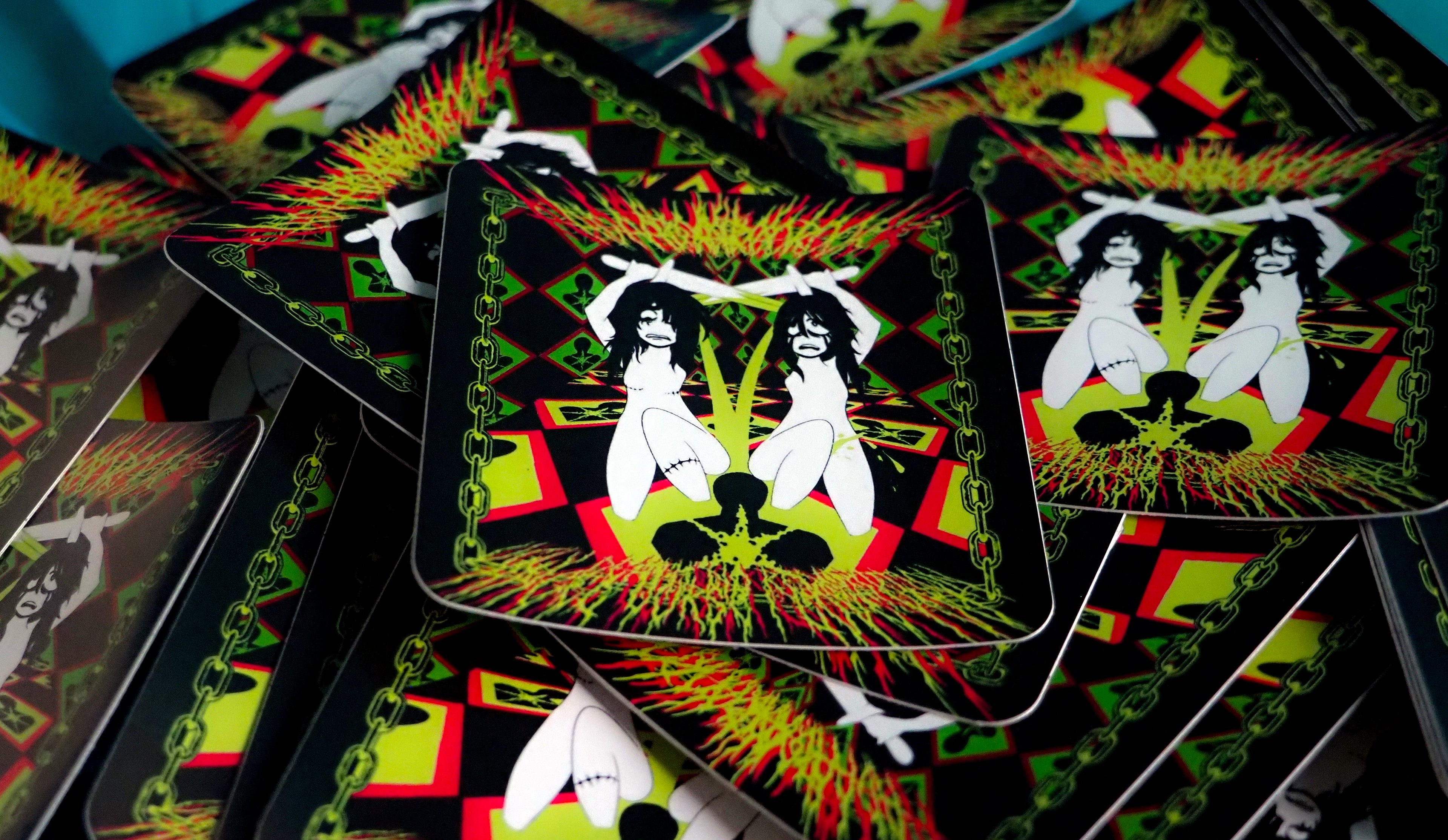 UGLY DEATH COVER ART STICKER