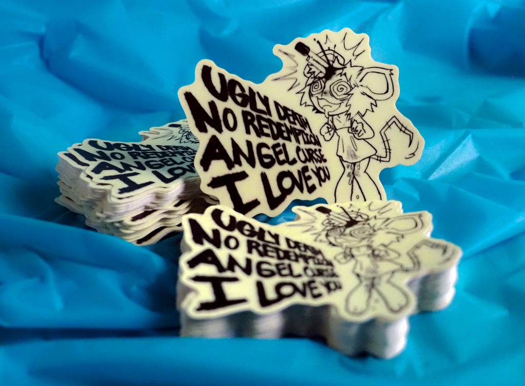 UGLY DEATH MOUSE VIOLENCE STICKER
