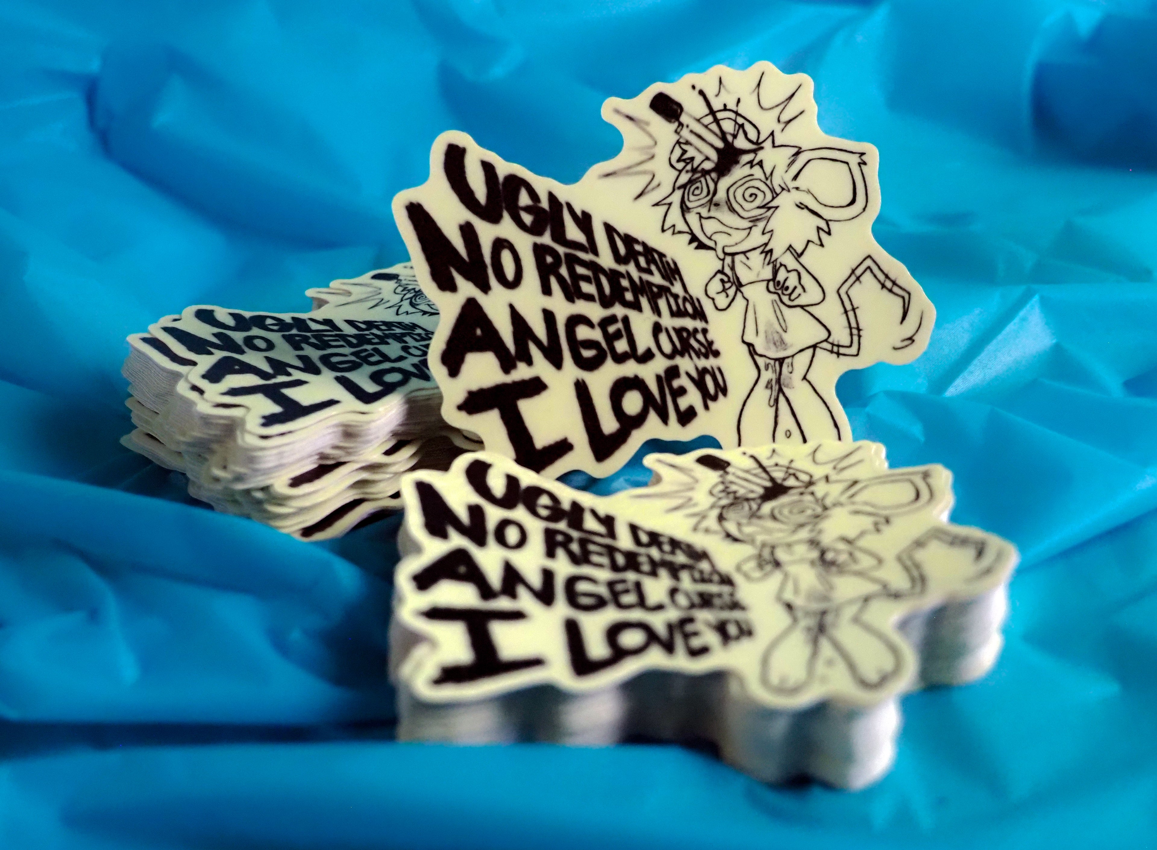 UGLY DEATH MOUSE VIOLENCE STICKER