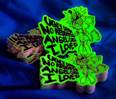 UGLY DEATH GLOW IN THE DARK STICKER